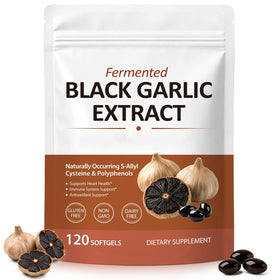 Flacon de JYVGNLXS Extrait de Ail Noir Fermenté avec 120 gélules
