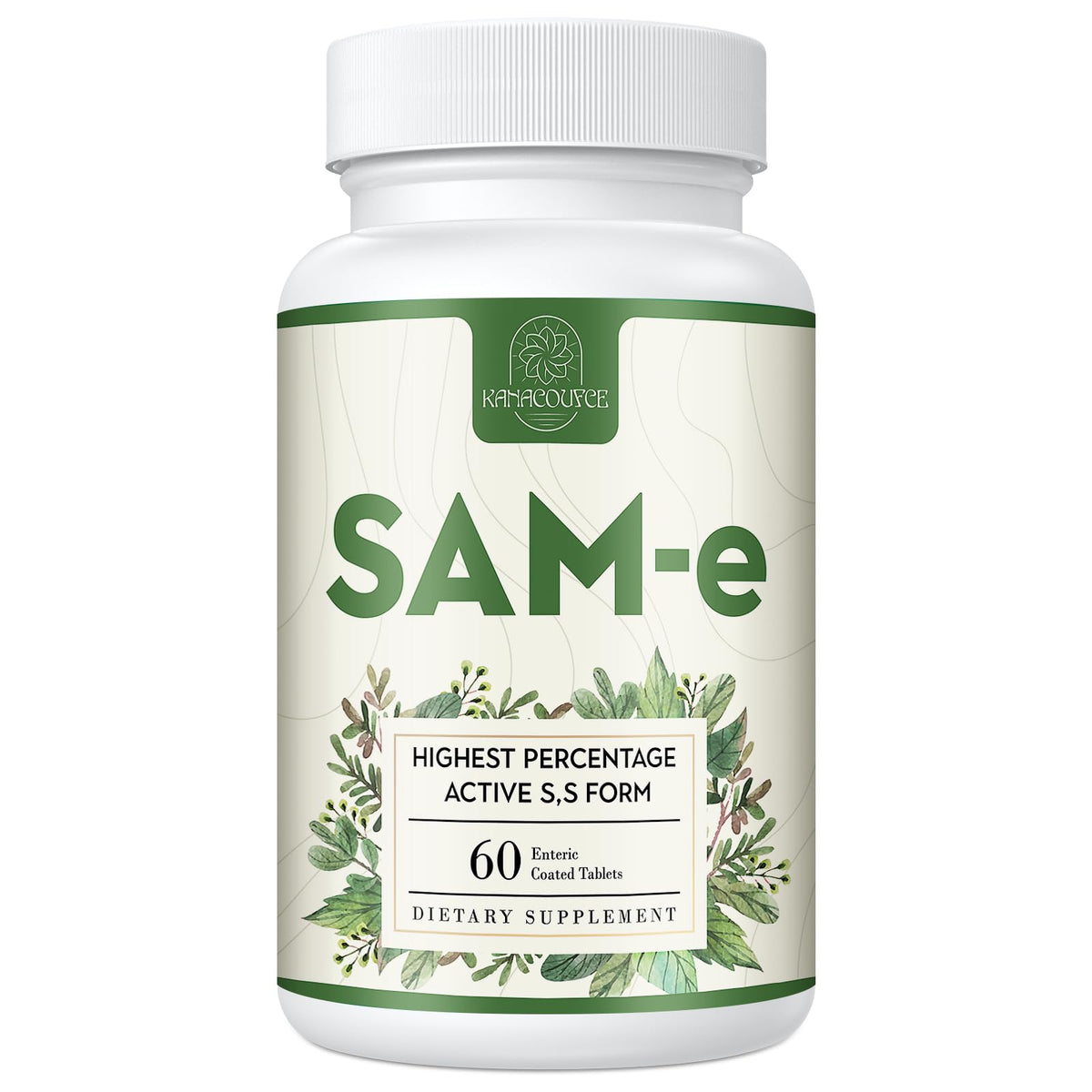 Flacon de Kanacoufce SAM-e 1100mg avec 60 comprimés