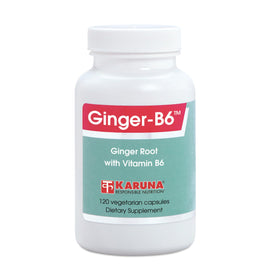 Flacon de Karuna Gingembre-B6 120 capsules vue de face