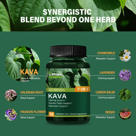 Flacon de Kava Kava avec étiquette