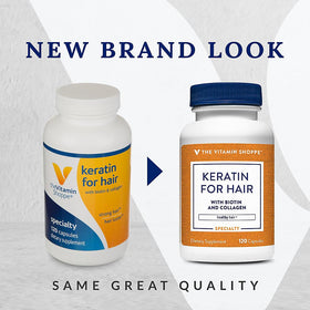 Flacon de Keratin avec Biotine et Collagène de The Vitamin Shoppe