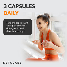 Flacon de Ketolabs Multivitamines Keto avec étiquette visible