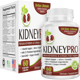 Flacon de KidneyPRO support use Supplements contenant 60 capsules