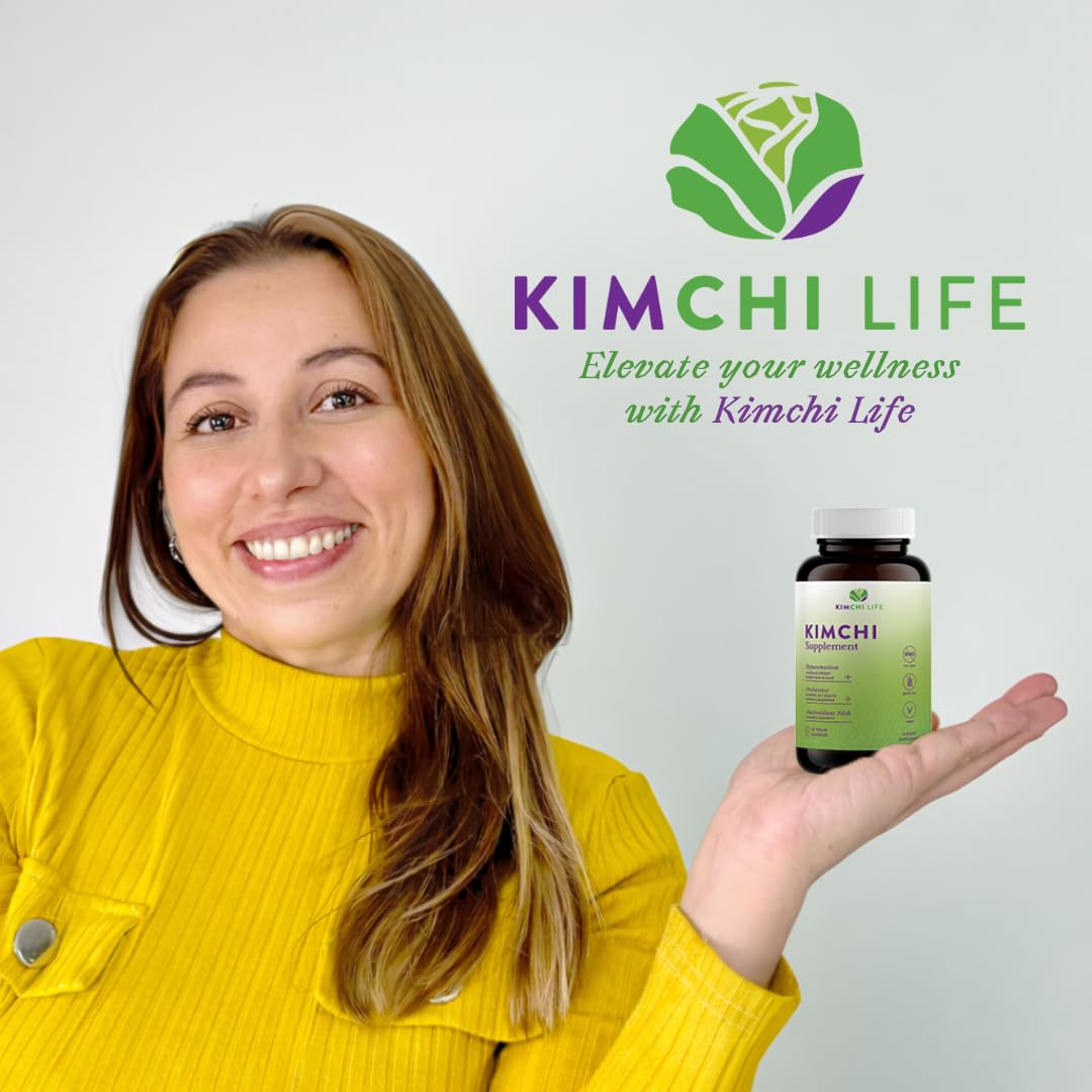 Flacon de Kimchi Life sur un fond de cuisine