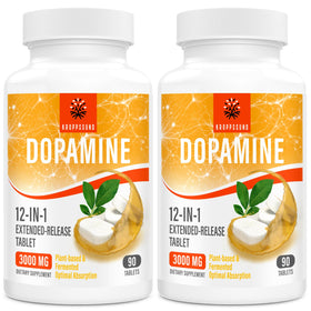 Flacon de Kroppssund Compléments Alimentaires Dopamine 12-en-1 3000mg