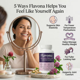 Flacon de Kunnozz Flavona Équilibre Femme avec étiquette