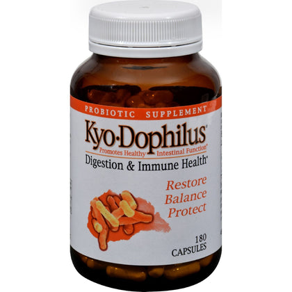 Flacon de KYO-DOPHILUS Kyolic contenant 180 capsules
