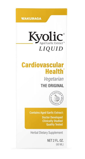 Flacon de Kyolic Extrait de Ail Vieilli 60 ml avec étiquette