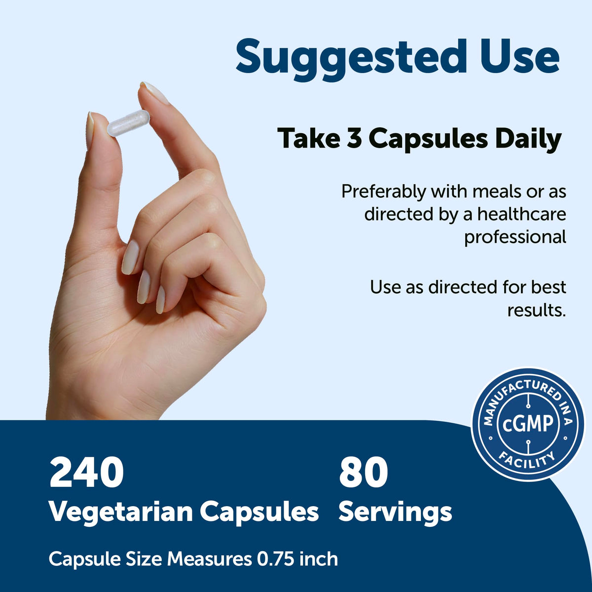 Flacon de L-Glutamine+ Advanced avec capsules à côté