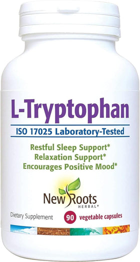 Flacon de L-Tryptophan 220mg NEW ROOTS HERBAL, 90 capsules