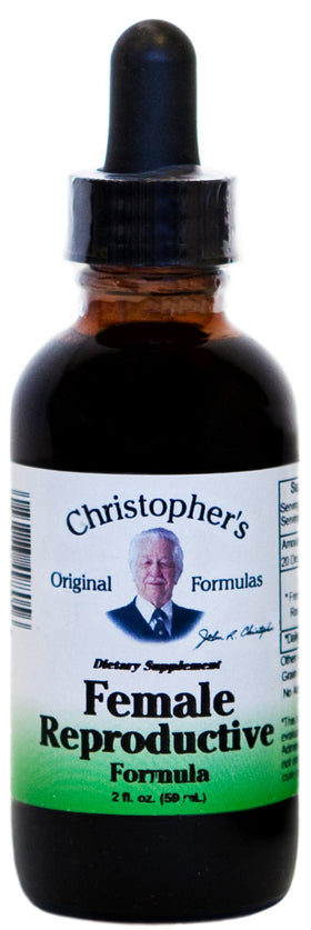 Flacon de la Formule Reproductive Féminine Christopher's 60 ml vue de face
