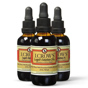 Flacon de la Solution de Lugol 2% J.CROW'S 2 oz vue avant