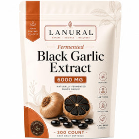 Flacon de Lanural Extrait de Ail Noir Fermenté 300 gélules