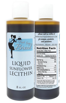 Flacon de lecithine de tournesol liquide Fast Easy Bread 259g vue de face