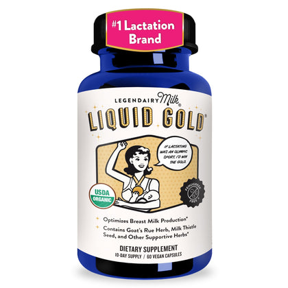 Flacon de Legendairy Milk Liquid Gold avec 60 capsules