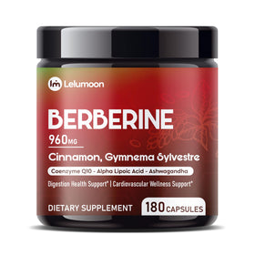 Flacon de LELUMOON Berbérine Liposomale 180 capsules vue de face