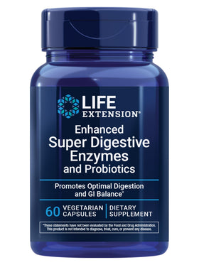 Flacon de Life Extension Compléments Alimentaires Multi-Enzymes 60 Capsules