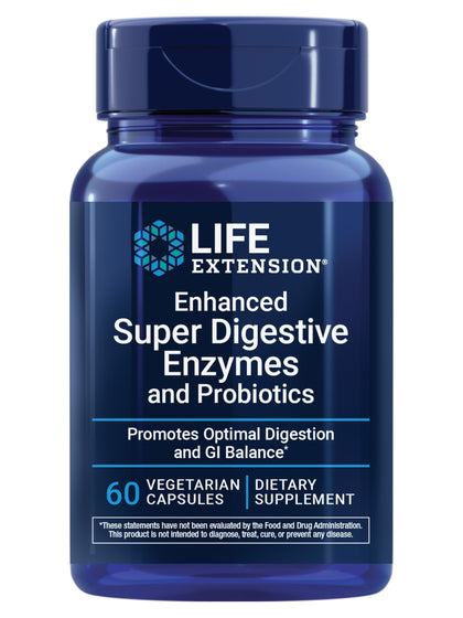 Flacon de Life Extension Compléments Alimentaires Multi-Enzymes 60 Capsules