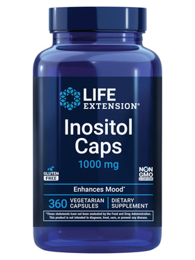 Flacon de Life Extension Inositol Caps 1000 mg avec 360 capsules