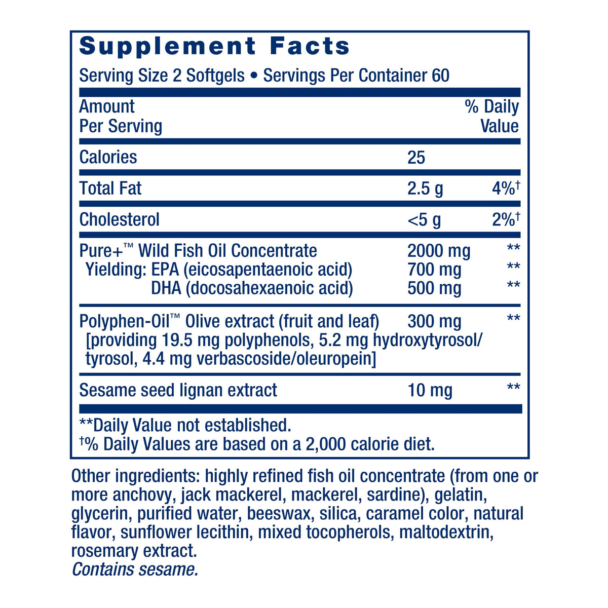 Flacon de Life Extension Super Omega-3 avec étiquette
