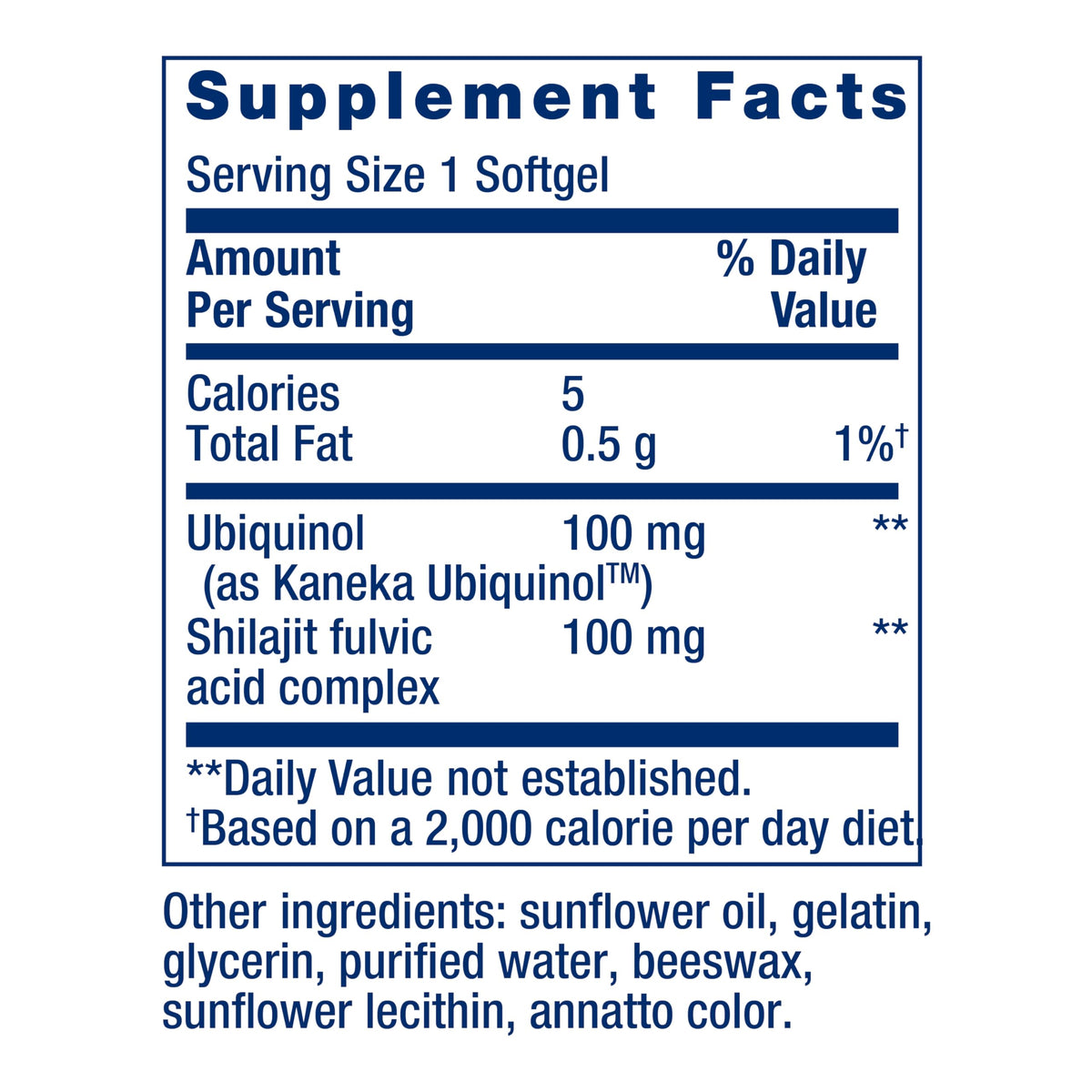 Flacon de Life Extension Super Ubiquinol CoQ10 avec étiquette