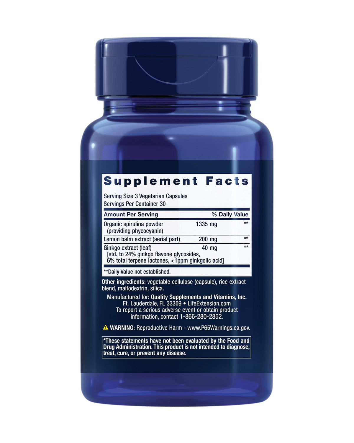Flacon de Life Extension X-R Shield avec capsules