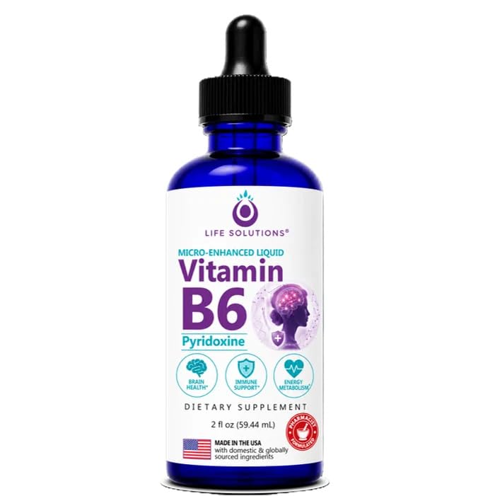 Flacon de Life Solutions B6 liquide 25 mg 60 ml vue de face