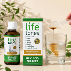 Flacon de Life Tones Soutien Acide Urique 100 ml avec étiquette