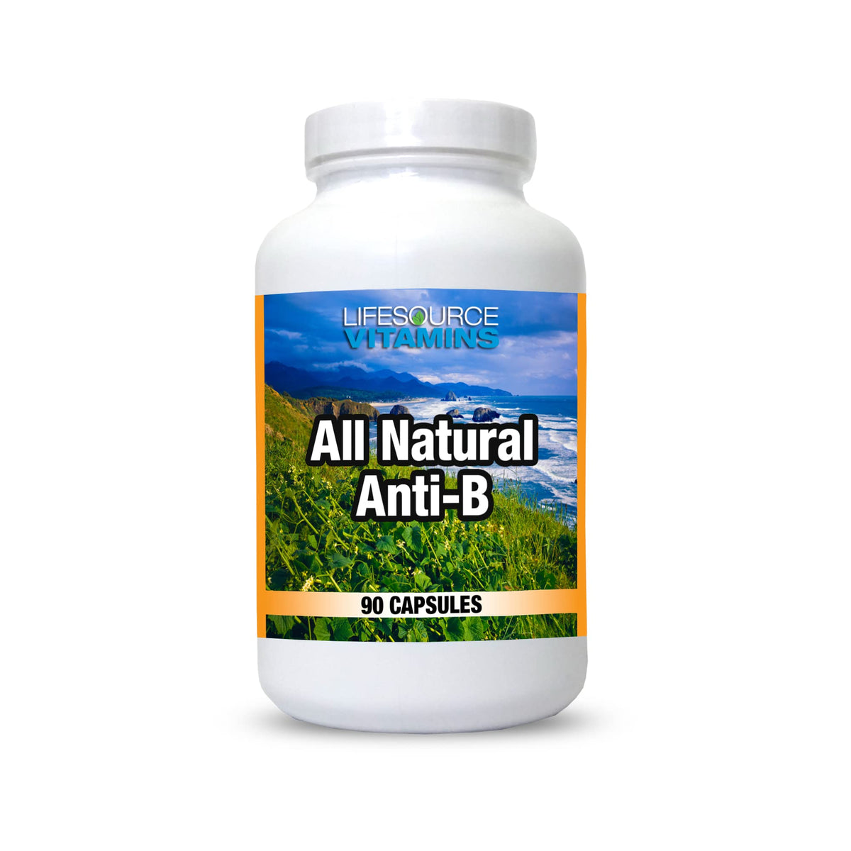 Flacon de LifeSource Vitamins Complément Alimentaire Anti-B 90 Capsules