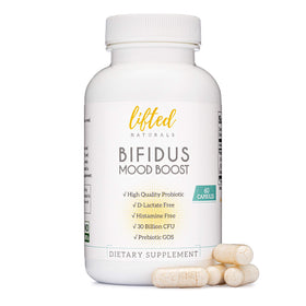 Flacon de Lifted Naturals Probiotiques 30 Milliards CFU avec 60 capsules