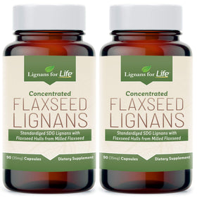 Flacon de Lignans For Life Lignanes de Lin 35mg, 90 capsules