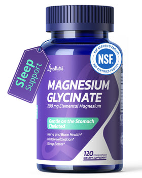 Flacon de LincNutri Magnésium Chélaté 200mg B6 vue de face