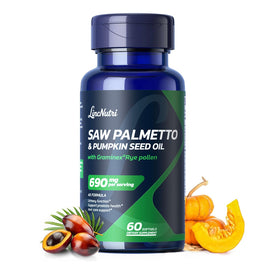 Flacon de LincNutri Saw Palmetto 320mg avec 60 gélules