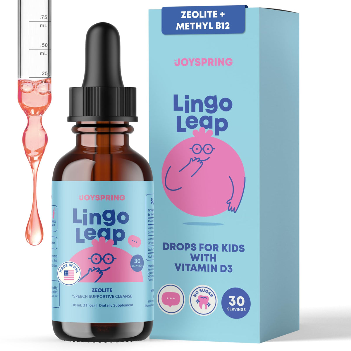 Flacon de LingoLeap JoySpring 30 portions vue de face