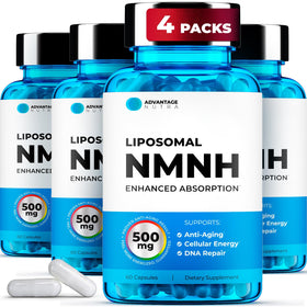 Flacon de Liposomal NMNH 500mg d'AdvantageNutra, 60 capsules