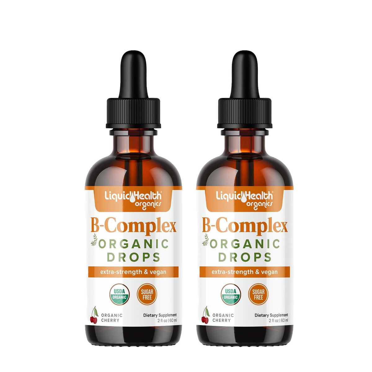 Flacon de LIQUIDHEALTH B-Complex 20 000 mcg avec goutteur