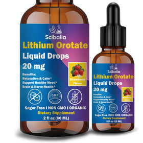 Flacon de Lithium Orotate 20mg Scibalia avec compte-gouttes
