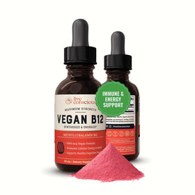 Flacon de Live Conscious B12 Végétalien 5000 mcg, gouttes sublinguales