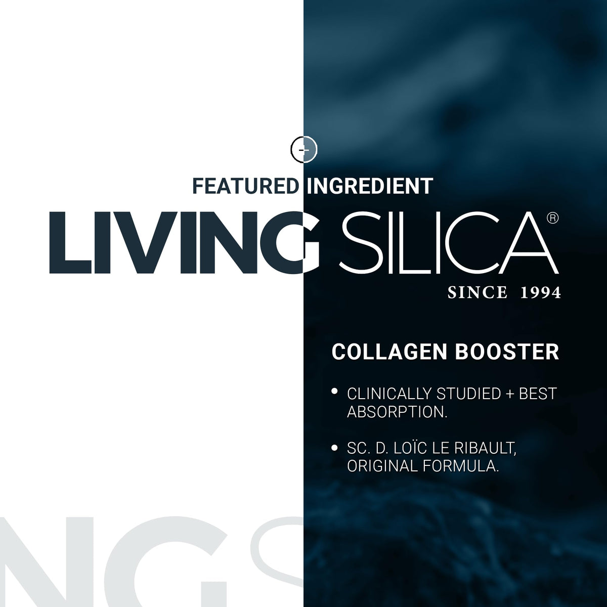 Flacon de Living Silica sur une table