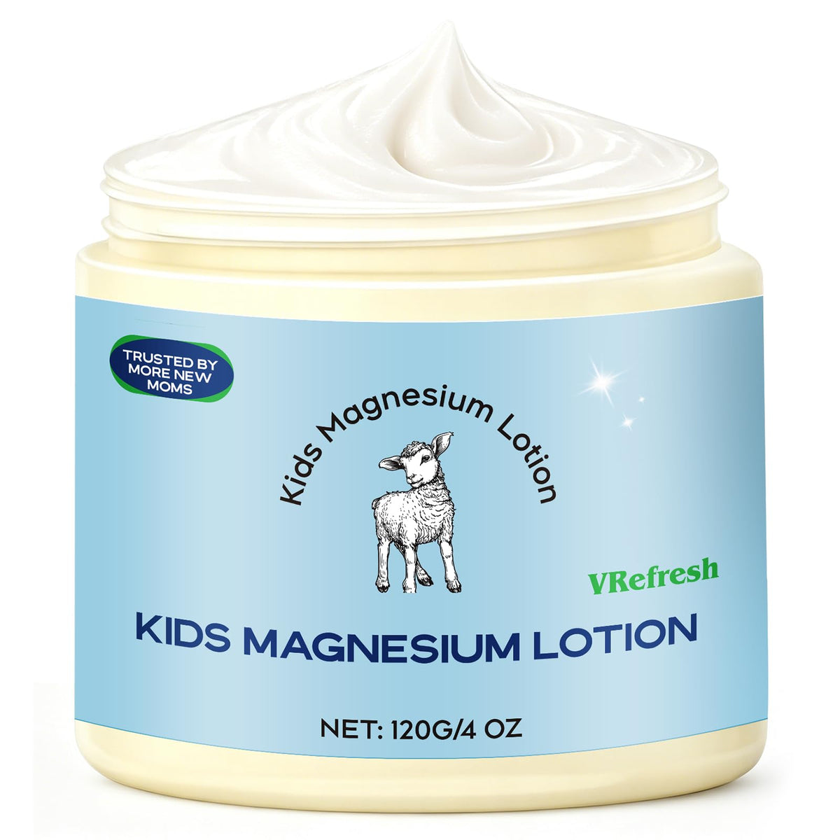 Flacon de lotion magnésium Peralpow 4 oz vue de face