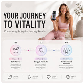 Flacon de Lovella Herbal Hot ouvert avec capsules visibles