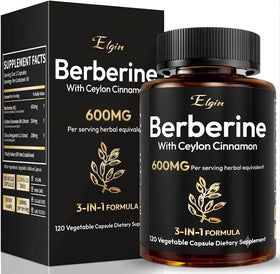 Flacon de LSOIUX Berberine avec Cannelle de Ceylan 120 capsules