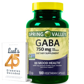 Flacon de LUAL GABA 750mg 100 capsules vue de face