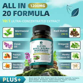 Flacon de Lukaree Nettoyage Herbal 20-en-1 avec étiquette
