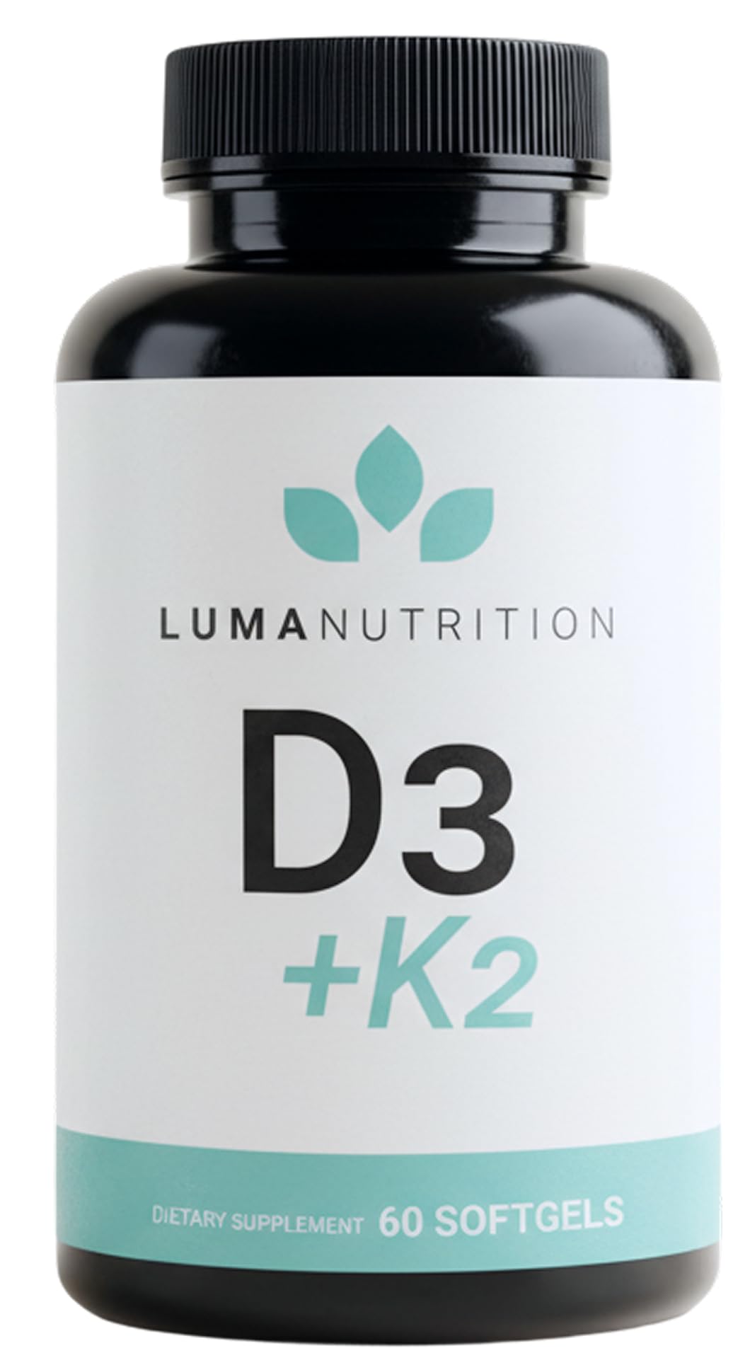 Flacon de Luma Nutrition D3 K2 10 000 UI avec 60 gélules
