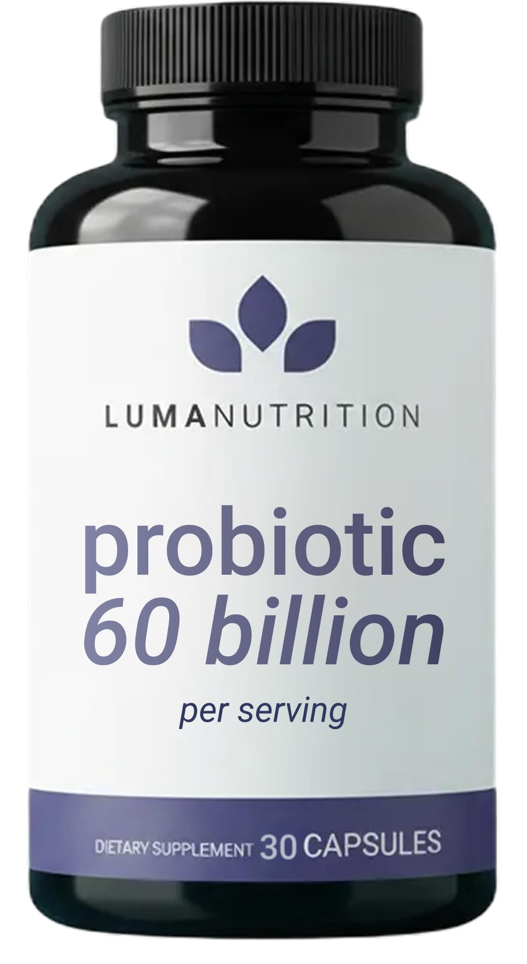 Flacon de Luma Nutrition Probiotiques 30 capsules vue de face