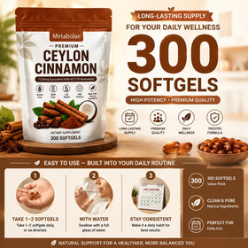 Flacon de Lumine Organics Ceylon Cinnamon avec étiquette claire
