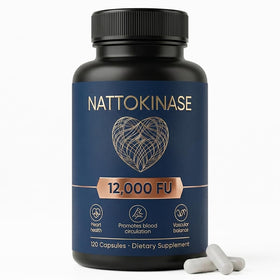 Flacon de LUNESSA Nattokinase 12000 FU 120 capsules vue de face