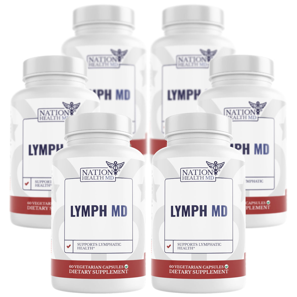 Flacon de Lymph MD de NATION HEALTH MD avec 60 capsules