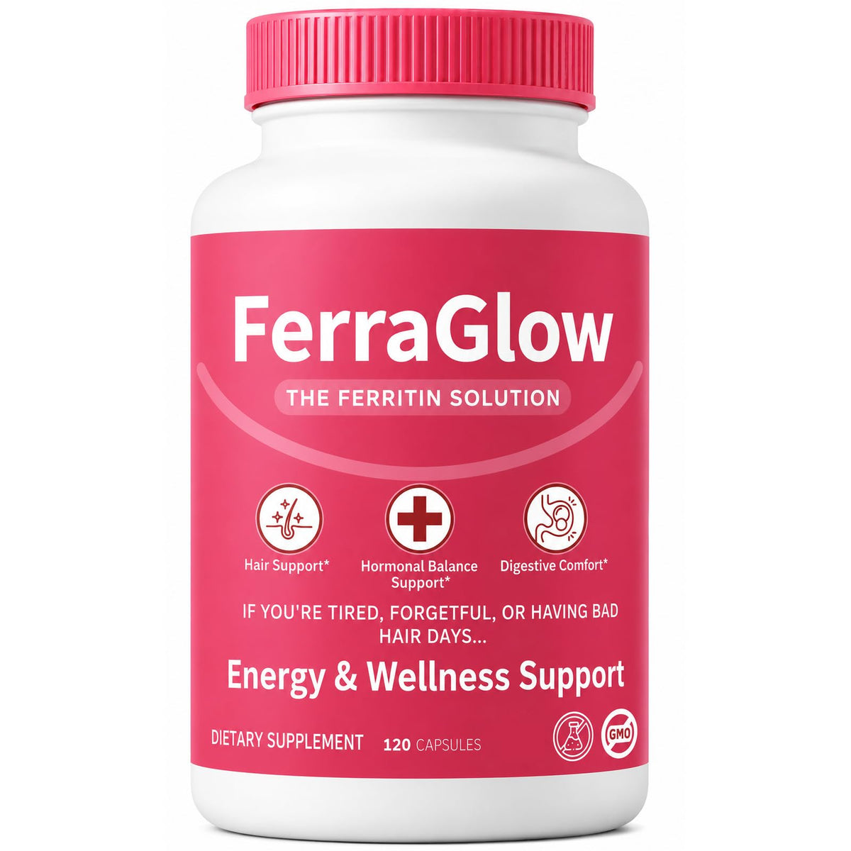 Flacon de Lytavia Ferraglow 120 capsules vue de face